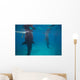 Whale Sharks Feeding beneath Wall Decal Design 2