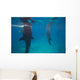 Whale Sharks Feeding beneath Wall Decal Design 2