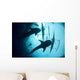 Whale Sharks Feeding beneath Wall Decal Design 1