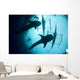 Whale Sharks Feeding beneath Wall Decal Design 1