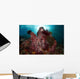 Barrel Sponge and Crinoids Wall Decal Design 1
