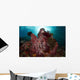Barrel Sponge and Crinoids Wall Decal Design 1