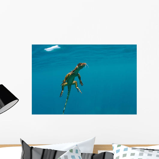 Water Monitor Swimming Sogod Wall Decal Design 1