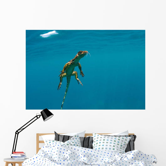 Water Monitor Swimming Sogod Wall Decal Design 1