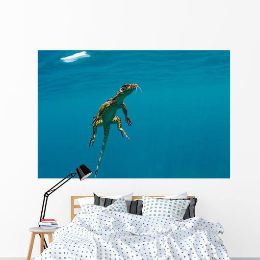 Water Monitor Swimming Sogod Wall Decal Design 1