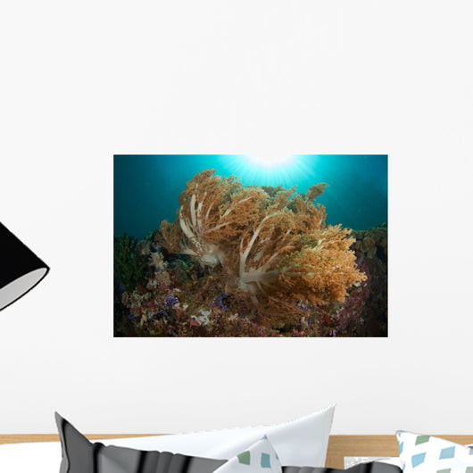 Soft Corals Liquid Island Wall Decal