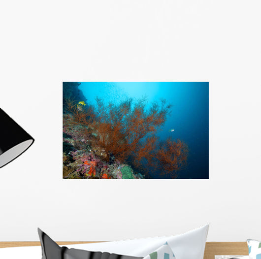 Big Black Coral Bush Wall Decal