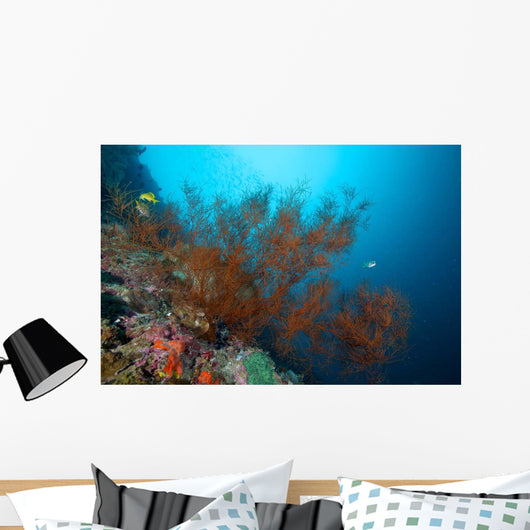 Big Black Coral Bush Wall Decal
