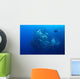 Diver Swims Next to Wall Decal
