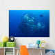 Diver Swims Next to Wall Decal