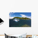 Snorkeler Explores Coral Reef Wall Decal Design 1