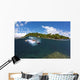Snorkeler Explores Coral Reef Wall Decal Design 1