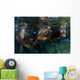 California Sea Lions Playing Wall Decal Design 2