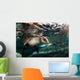 California Sea Lion Playing Wall Decal Design 2