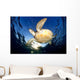 Green Sea Turtle Chelonia Wall Decal Design 14