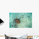 Green Sea Turtle Swimming Wall Decal Design 1