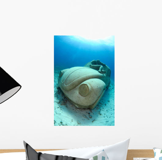 Sunken Car Caribbean Sea Wall Decal