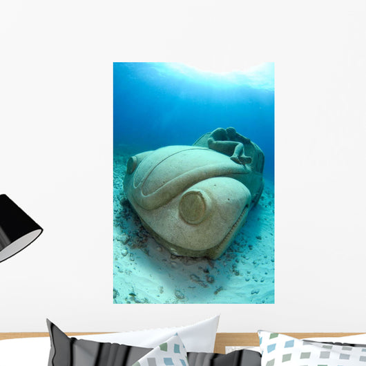 Sunken Car Caribbean Sea Wall Decal