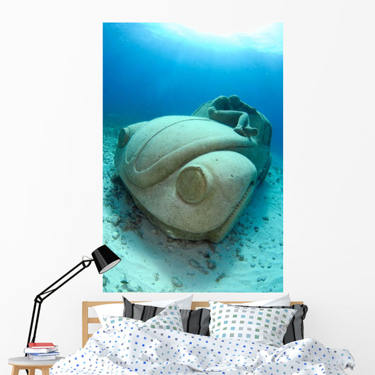 Sunken Car Caribbean Sea Wall Decal