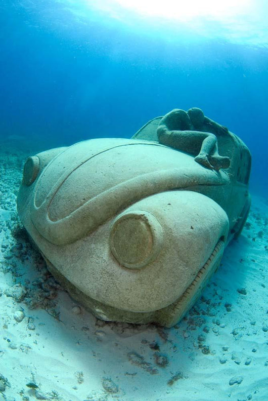 Sunken Car Caribbean Sea Wall Decal