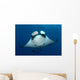 Manta Ray and Clarion Wall Decal Design 2