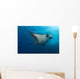 Manta Ray and Clarion Wall Decal Design 1