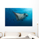Manta Ray and Clarion Wall Decal Design 1