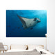 Manta Ray and Clarion Wall Decal Design 1