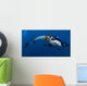 Manta Ray Scuba Diver Wall Decal