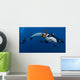 Manta Ray Scuba Diver Wall Decal