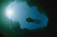 Diver Floating River Surface Wall Decal