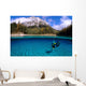 Diver Exploring Green Lake Wall Decal Design 2