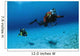Scuba Divers Swimming Underwater Wall Decal