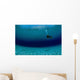 Diver Exploring Green Lake Wall Decal Design 1