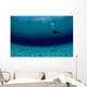 Diver Exploring Green Lake Wall Decal Design 1