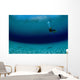 Diver Exploring Green Lake Wall Decal Design 1