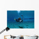 Scuba Diver Familiarizing Himself Wall Decal