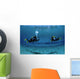 Underwater Photographer with Model Wall Decal