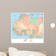 Political Map West Africa Wall Decal