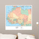 Political Map West Africa Wall Decal