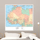 Political Map West Africa Wall Decal