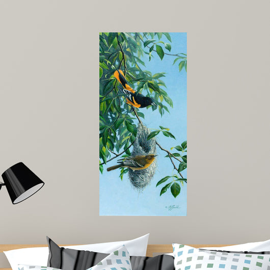 Nesting Orioles Wall Decal