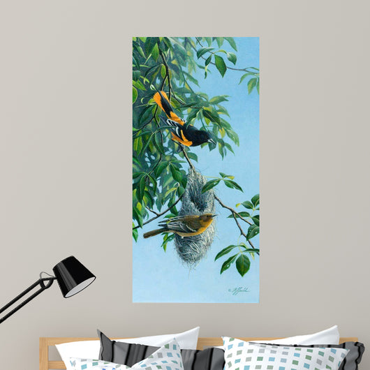 Nesting Orioles Wall Decal