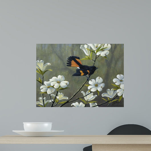 Redstart Dogwood Wall Decal