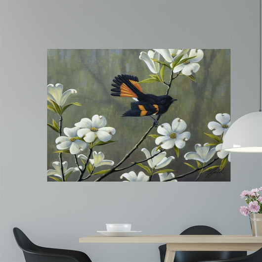 Redstart Dogwood Wall Decal