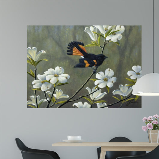 Redstart Dogwood Wall Decal