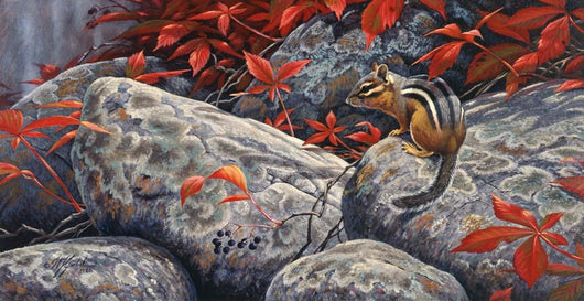 Autumn Playground Eastern Chipmunk Wall Decal
