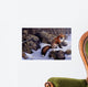 Mid Winter Pause Red Wall Decal
