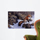 Mid Winter Pause Red Wall Decal
