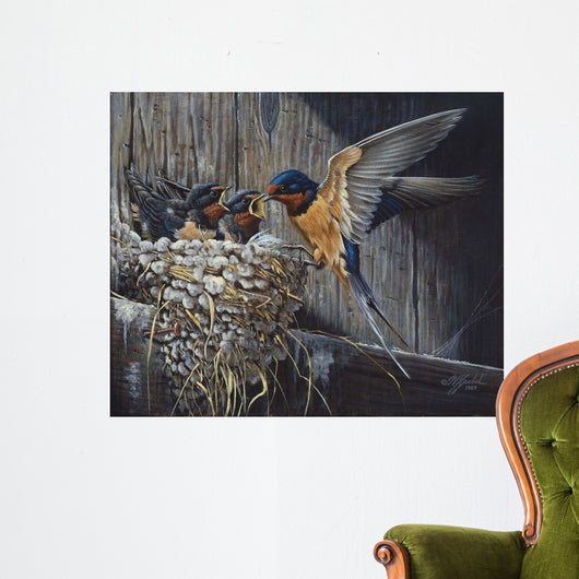 Country Living Barn Swallows Wall Decal